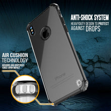 Charger l&#39;image dans la galerie, iPhone X Case, Punkcase [BLAZE SERIES] Protective Cover W/ PunkShield Screen Protector [Shockproof] [Slim Fit] for Apple iPhone 10 [Black] (Color in image: Rosegold)
