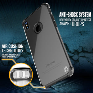 iPhone X Case, Punkcase [BLAZE SERIES] Protective Cover W/ PunkShield Screen Protector [Shockproof] [Slim Fit] for Apple iPhone 10 [Black] (Color in image: Rosegold)