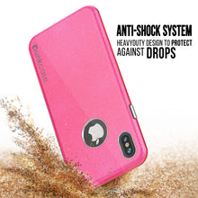 Load image into Gallery viewer, iPhone X Case, Punkcase Galactic 2.0 Series Ultra Slim w/ Tempered Glass Screen Protector | [Pink] (Color in image: black/grey)
