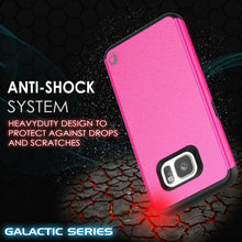 Charger l'image dans la galerie, Galaxy s7 Case PunkCase Galactic Pink Series Slim Protective Armor Soft Cover Case w/ Tempered Glass (Color in image: silver)
