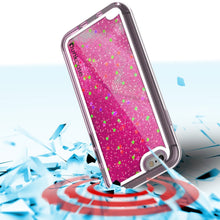 Charger l&#39;image dans la galerie, iPhone 8 Case, PunkCase LIQUID Pink Series, Protective Dual Layer Floating Glitter Cover (Color in image: teal)
