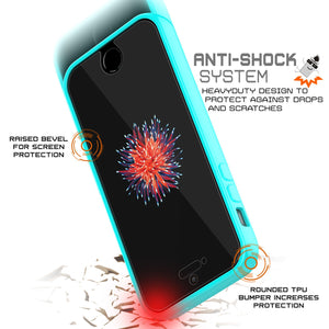 iPhone SE/5S/5 Case Punkcase® LUCID 2.0 Teal Series w/ PUNK SHIELD Screen Protector | Ultra Fit (Color in image: black)