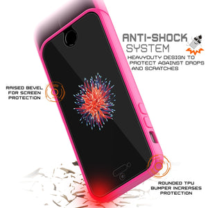 iPhone SE/5S/5 Case Punkcase® LUCID 2.0 Pink Series w/ PUNK SHIELD Screen Protector | Ultra Fit (Color in image: black)