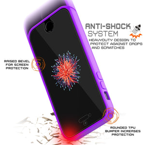 iPhone SE/5S/5 Case Punkcase® LUCID 2.0 Purple Series w/ PUNK SHIELD Screen Protector | Ultra Fit (Color in image: black)