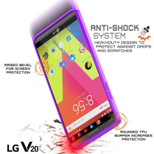 Load image into Gallery viewer, LG v20 Case Punkcase® LUCID 2.0 Purple Series w/ PUNK SHIELD Glass Screen Protector | Ultra Fit (Color in image: crystal black)
