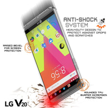 Charger l&#39;image dans la galerie, LG v20 Case Punkcase® LUCID 2.0 Clear Series w/ PUNK SHIELD Glass Screen Protector | Ultra Fit (Color in image: crystal black)
