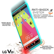 Load image into Gallery viewer, LG v20 Case Punkcase® LUCID 2.0 Teal Series w/ PUNK SHIELD Glass Screen Protector | Ultra Fit (Color in image: black)
