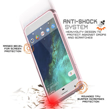 Charger l&#39;image dans la galerie, Google Pixel Case Punkcase® LUCID 2.0 Crystal Pink Series w/ PUNK SHIELD Glass Screen Protector | Ultra Fit (Color in image: teal)
