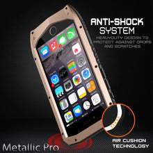 Load image into Gallery viewer, iPhone 6s/6 Case, Punkcase Metallic PRO Gold Series Cover W/ Attached Screen Protector | Touch-ID (Color in image: White)
