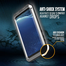 Charger l&#39;image dans la galerie, Galaxy Note 8  Case, PUNKcase Metallic Silver Shockproof  Slim Metal Armor Case (Color in image: red)
