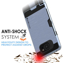 Charger l&#39;image dans la galerie, Galaxy Note 5 Case PunkCase SLOT Navy Series Slim Armor Soft Cover Case w/ Tempered Glass (Color in image: Grey)
