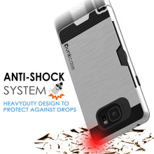 Charger l&#39;image dans la galerie, Galaxy Note 5 Case PunkCase SLOT Silver Series Slim Armor Soft Cover Case w/ Tempered Glass (Color in image: Grey)

