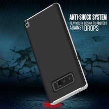 Load image into Gallery viewer, Galaxy Note 8 Case, PunkCase [Stealth Series] Hybrid 3-Piece Shockproof Dual Layer Cover [Non-Slip] [Soft TPU + PC Bumper] with PUNKSHIELD Screen Protector for Samsung Note 8 [White] (Color in image: Rose Gold)
