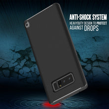 Load image into Gallery viewer, Galaxy Note 8 Case, PunkCase [Stealth Series] Hybrid 3-Piece Shockproof Dual Layer Cover [Non-Slip] [Soft TPU + PC Bumper] with PUNKSHIELD Screen Protector for Samsung Note 8 [Grey] (Color in image: Rose Gold)
