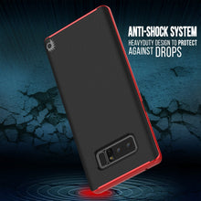 Load image into Gallery viewer, Galaxy Note 8 Case, PunkCase [Stealth Series] Hybrid 3-Piece Shockproof Dual Layer Cover [Non-Slip] [Soft TPU + PC Bumper] with PUNKSHIELD Screen Protector for Samsung Note 8 [Red] (Color in image: Gold)
