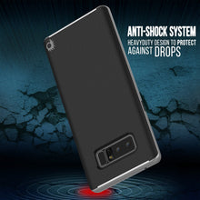 Load image into Gallery viewer, Galaxy Note 8 Case, PunkCase [Stealth Series] Hybrid 3-Piece Shockproof Dual Layer Cover [Non-Slip] [Soft TPU + PC Bumper] with PUNKSHIELD Screen Protector for Samsung Note 8 [Silver] (Color in image: Navy Blue)
