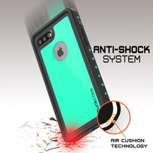 Charger l&#39;image dans la galerie, iPhone 8+ Plus Waterproof Case, Punkcase [StudStar Series] [Teal] [Slim Fit] Shockproof] [Dirtproof] [Snowproof] Armor Cover (Color in image: light green)
