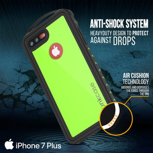iPhone 7+ Plus Waterproof Case, Punkcase ALPINE Series, Light Green | Heavy Duty Armor Cover (Color in image: teal)