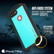 Load image into Gallery viewer, iPhone 7+ Plus Waterproof Case, Punkcase ALPINE Series, Teal | Heavy Duty Armor Cover (Color in image: light green)
