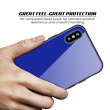 Load image into Gallery viewer, iPhone X Case, Punkcase GlassShield Ultra Thin Protective 9H Full Body Tempered Glass Cover W/ Drop Protection &amp; Non Slip Grip for Apple iPhone 10 [Blue] (Color in image: White)
