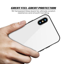 Load image into Gallery viewer, iPhone X Case, Punkcase GlassShield Ultra Thin Protective 9H Full Body Tempered Glass Cover W/ Drop Protection &amp; Non Slip Grip for Apple iPhone 10 [White] 
