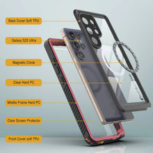 Load image into Gallery viewer, Produits Coque étanche Galaxy S25 Ultra, Punkcase [Extreme Mag Series] Armor Cover avec protecteur d'écran intégré [Rose]
