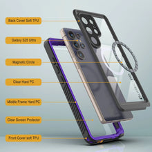 Load image into Gallery viewer, Produits Coque étanche Galaxy S25 Ultra, Punkcase [Extreme Mag Series] Armor Cover avec protecteur d'écran intégré [Violet]
