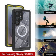 Load image into Gallery viewer, Coque étanche pour Galaxy S25 Ultra, Punkcase [Extreme Mag Series] Armor Cover avec protecteur d'écran intégré [Jaune]
