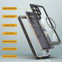 Charger l'image dans la galerie, Coque étanche pour Galaxy S25 Ultra, Punkcase [Extreme Mag Series] Armor Cover avec protecteur d'écran intégré [Blanc]
