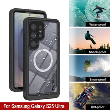 Load image into Gallery viewer, Coque étanche pour Galaxy S25 Ultra, Punkcase [Extreme Mag Series] Armor Cover avec protecteur d'écran intégré [Noir]
