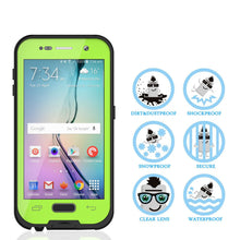 Load image into Gallery viewer, Galaxy S6 Waterproof Case, Punkcase SpikeStar Light Green Water/Shock/Dirt Proof | Lifetime Warranty (Color in image: black)
