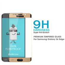 Charger l'image dans la galerie, Galaxy S7 Edge Gold Punkcase Glass SHIELD Tempered Glass Screen Protector 0.33mm Thick 9H Glass (Color in image: Silver)
