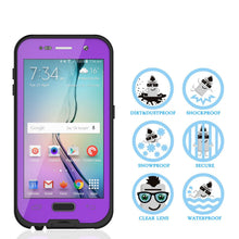 Load image into Gallery viewer, Galaxy S6 Waterproof Case, PunkCase SpikeStar Purple Water/Shock/Dirt/Snow Proof | Lifetime Warranty (Color in image: black)
