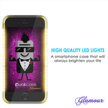 Load image into Gallery viewer, iPhone 6+/6S+ Plus Punkcase LED Light Case Light Illuminated Case, WHITE W/  Battery Power Bank (Color in image: pink)
