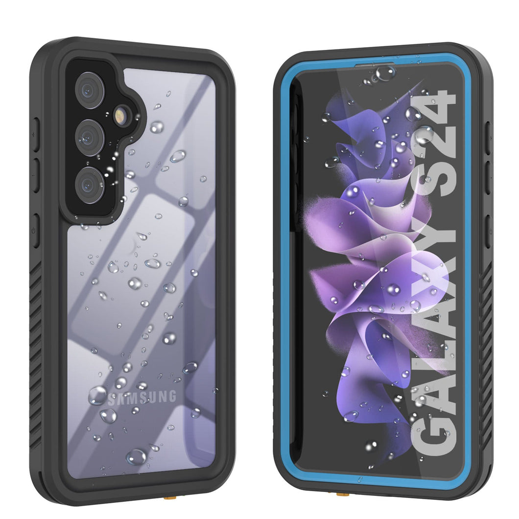 Coque étanche/antichoc pour Galaxy S25 [Série Extreme] avec protection d'écran [Bleu clair]