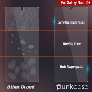 Galaxy Note 10+ Plus Coque Noire Punkcase Glass SHIELD Protecteur d'écran en verre trempé de 0,33 mm d'épaisseur en verre 9H.