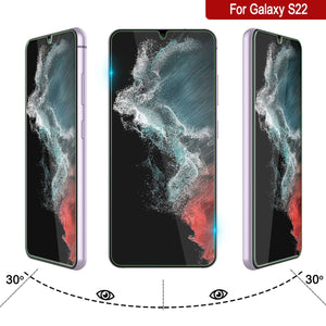 Galaxy S22 - Protecteur d'écran en verre trempé Glass SHIELD de Punkcase en Blanc d'une épaisseur de 0,33 mm et d'une dureté de 9H.