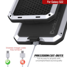 Charger l&#39;image dans la galerie, Galaxy S22 Metal Case, Heavy Duty Military Grade Rugged Armor Cover [White] (Color in image: Red)
