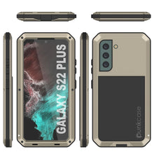 Charger l&#39;image dans la galerie, Galaxy S22+ Plus Metal Case, Heavy Duty Military Grade Rugged Armor Cover [Gold] 
