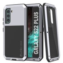 Charger l&#39;image dans la galerie, Galaxy S22+ Plus Metal Case, Heavy Duty Military Grade Rugged Armor Cover [White] (Color in image: White)
