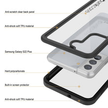Charger l&#39;image dans la galerie, Galaxy S22+ Plus Water/ Shockproof [Extreme Series] With Screen Protector Case [Black] (Color in image: Light blue)

