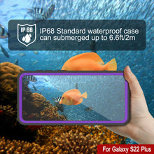 Charger l&#39;image dans la galerie, Galaxy S22+ Plus Water/ Shockproof [Extreme Series] Slim Screen Protector Case [Purple] (Color in image: Black)
