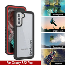 Load image into Gallery viewer, Galaxy S22+ Plus Water/ Shock/ Snowproof [Extreme Series] Slim Screen Protector Case [Red] (Color in image: Black)
