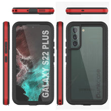 Charger l&#39;image dans la galerie, Galaxy S22+ Plus Waterproof Case PunkCase Ultimato Red Thin 6.6ft Underwater IP68 Shock/Snow Proof [Red] (Color in image: purple)
