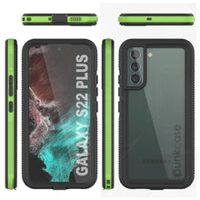 Charger l&#39;image dans la galerie, Galaxy S22+ Plus Waterproof Case PunkCase Ultimato Light Green Thin 6.6ft Underwater IP68 ShockProof [Green] (Color in image: purple)
