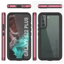Charger l&#39;image dans la galerie, Galaxy S22+ Plus Waterproof Case PunkCase Ultimato Pink Thin 6.6ft Underwater IP68 Shock/Snow Proof [Pink] (Color in image: purple)
