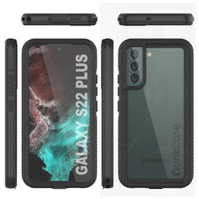 Charger l&#39;image dans la galerie, Galaxy S22+ Plus Waterproof Case PunkCase Ultimato Black Thin 6.6ft Underwater IP68 Shock/Snow Proof [Black] (Color in image: purple)
