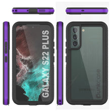 Charger l&#39;image dans la galerie, Galaxy S22+ Plus Waterproof Case PunkCase Ultimato Purple Thin 6.6ft Underwater IP68 Shock/Snow Proof [Purple] (Color in image: black)
