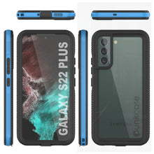 Charger l&#39;image dans la galerie, Galaxy S22+ Plus Waterproof Case PunkCase Ultimato Light Blue Thin 6.6ft Underwater IP68 ShockProof [Blue] (Color in image: purple)
