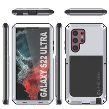 Charger l&#39;image dans la galerie, Galaxy S22 Ultra Metal Case, Heavy Duty Military Grade Rugged Armor Cover [White] 
